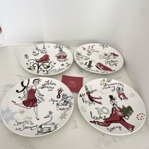 Lenox 12 days of Christmas dessert plates